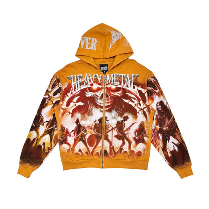 Stray heavy metal full-zip hoodie By Stray-11
