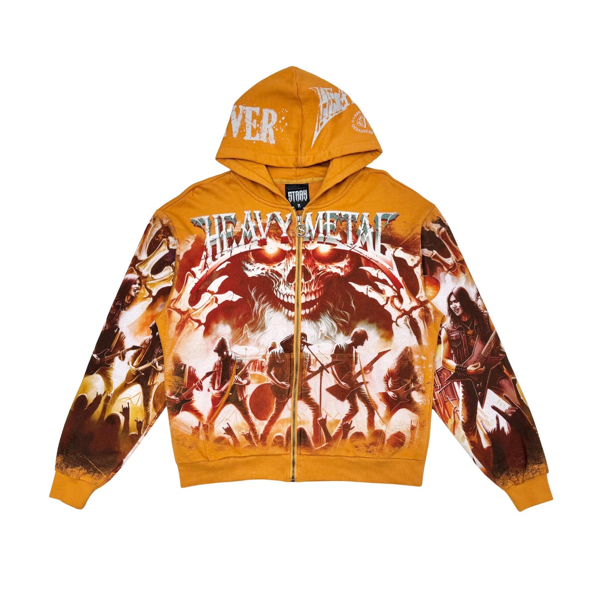 Stray heavy metal full-zip hoodie by VIERICHEPARIS, view 11