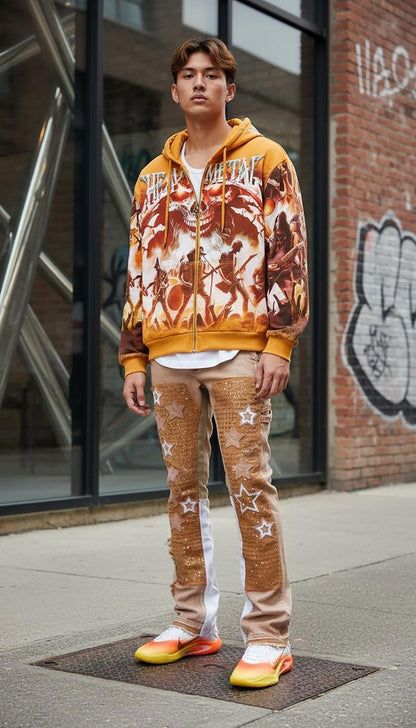 Stray heavy metal full-zip hoodie By Stray-13