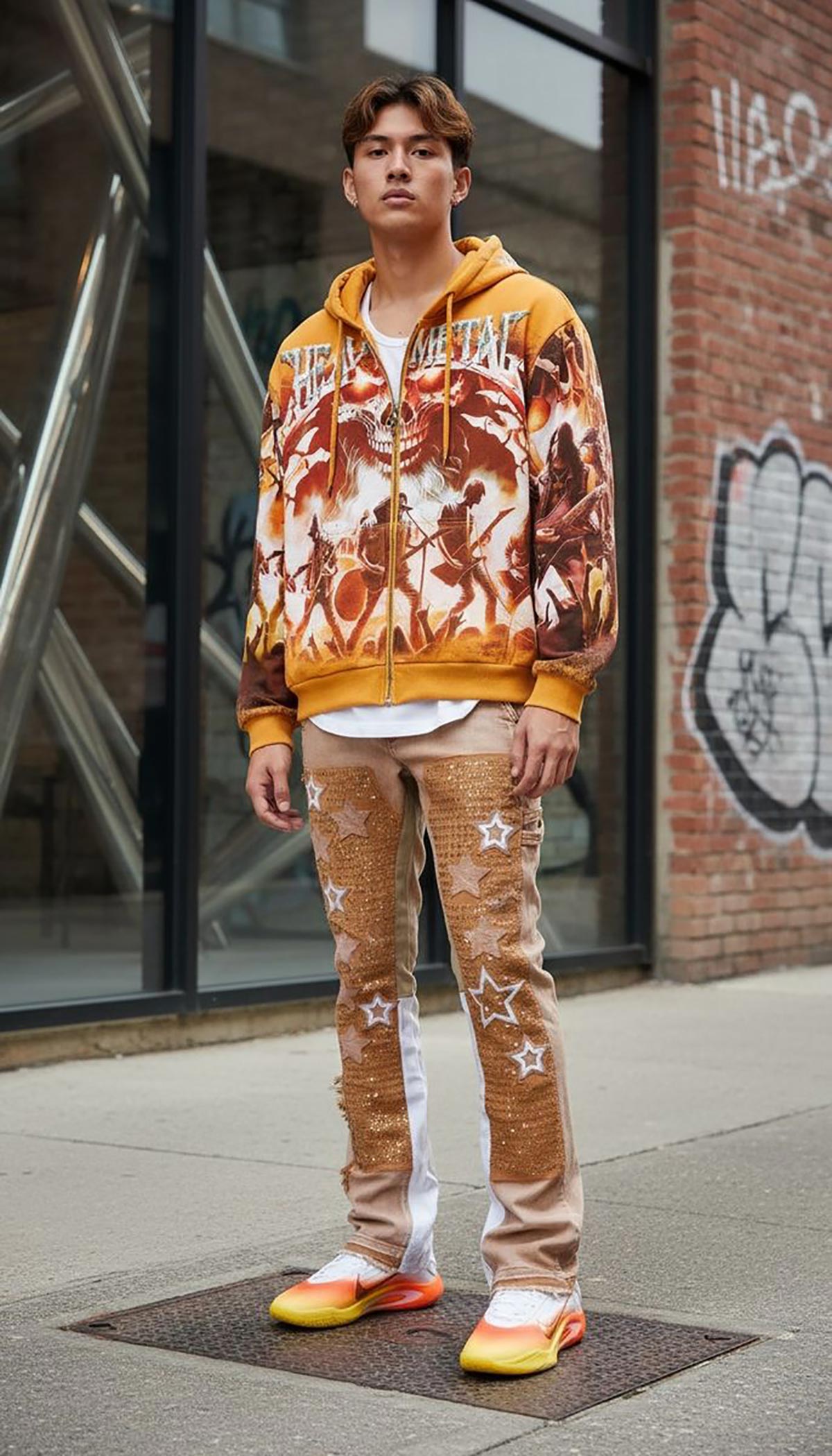 Stray heavy metal full-zip hoodie by VIERICHEPARIS, view 13
