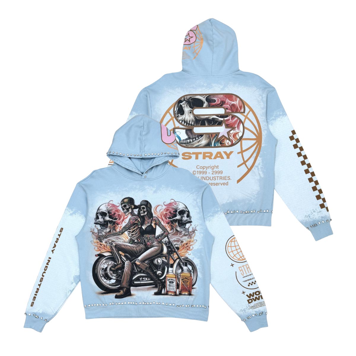 Stray ride or die full-zip hoodie