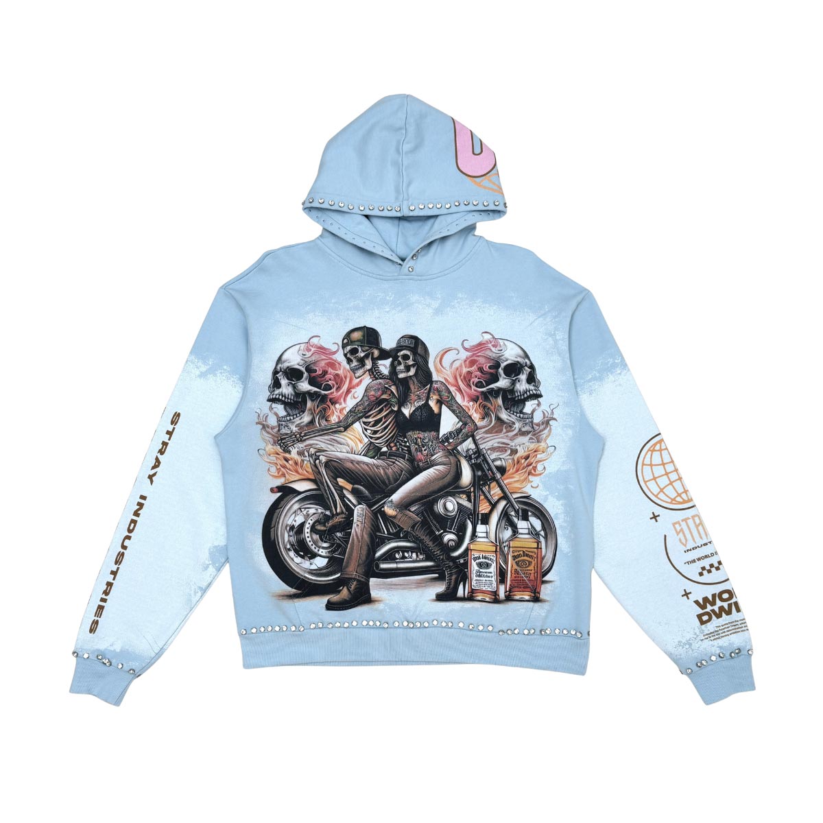 Stray ride or die full-zip hoodie By Stray-9