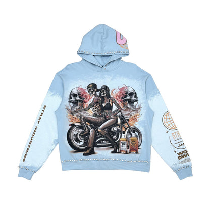 Stray ride or die full-zip hoodie By Stray-9