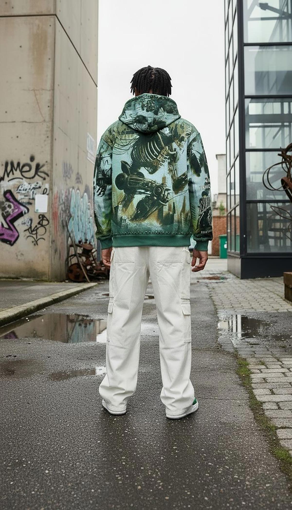 Stray robot attack full-zip hoodie by Stray, view 14