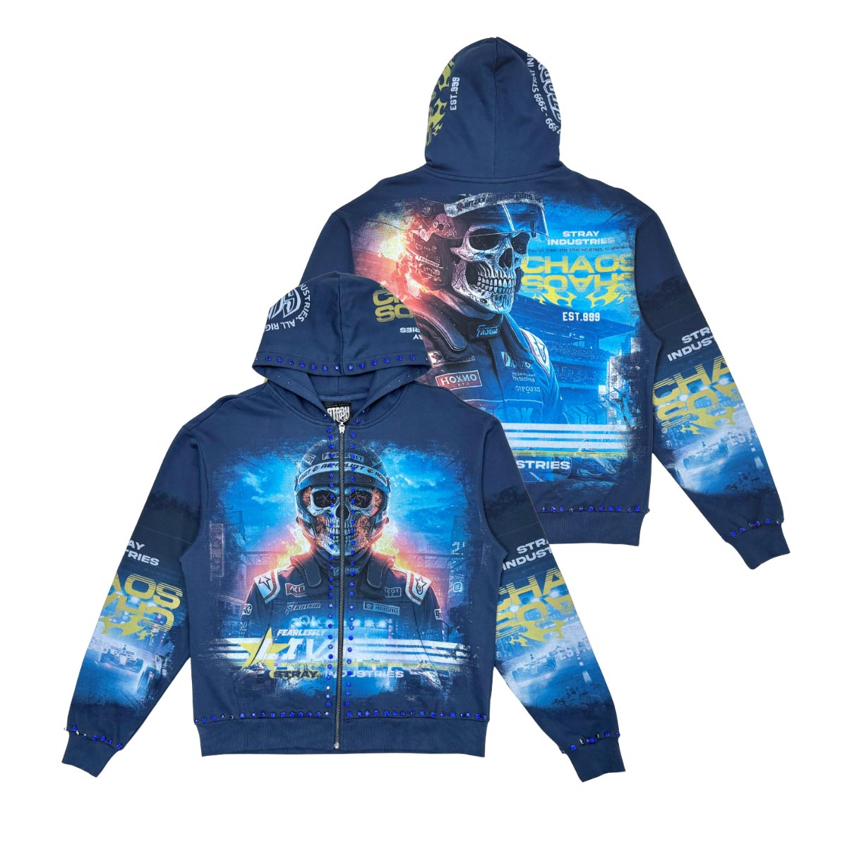 Stray chaos full-zip hoodie By Stray-9