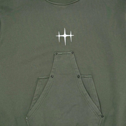 Unknown heavyweight cotton fleece crewneck sweatshirt By Unknown-4