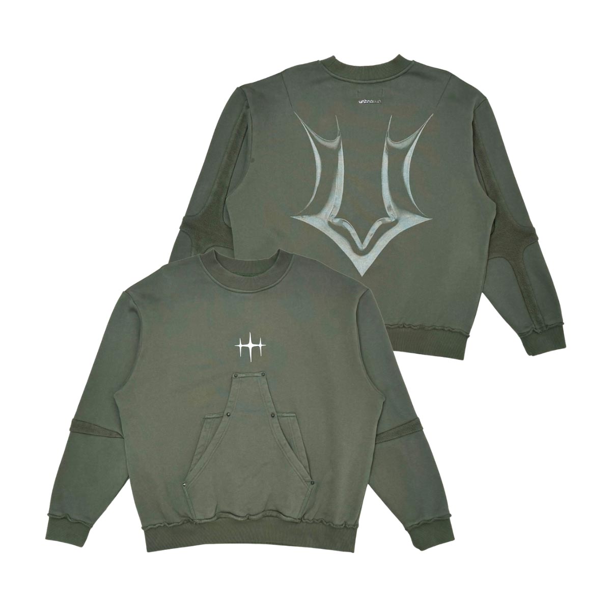 Unknown heavyweight cotton fleece crewneck sweatshirt By Unknown-6