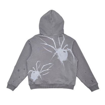 Unknown Garment-dyed, heavyweight cotton fleece cropped pullover hoodie By Unknown-5