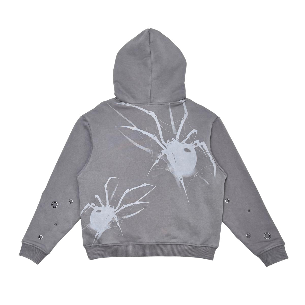 Unknown Garment-dyed, heavyweight cotton fleece cropped pullover hoodie by Unknown, view 5