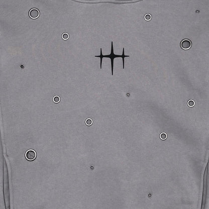 Unknown Garment-dyed, heavyweight cotton fleece cropped pullover hoodie By Unknown-6