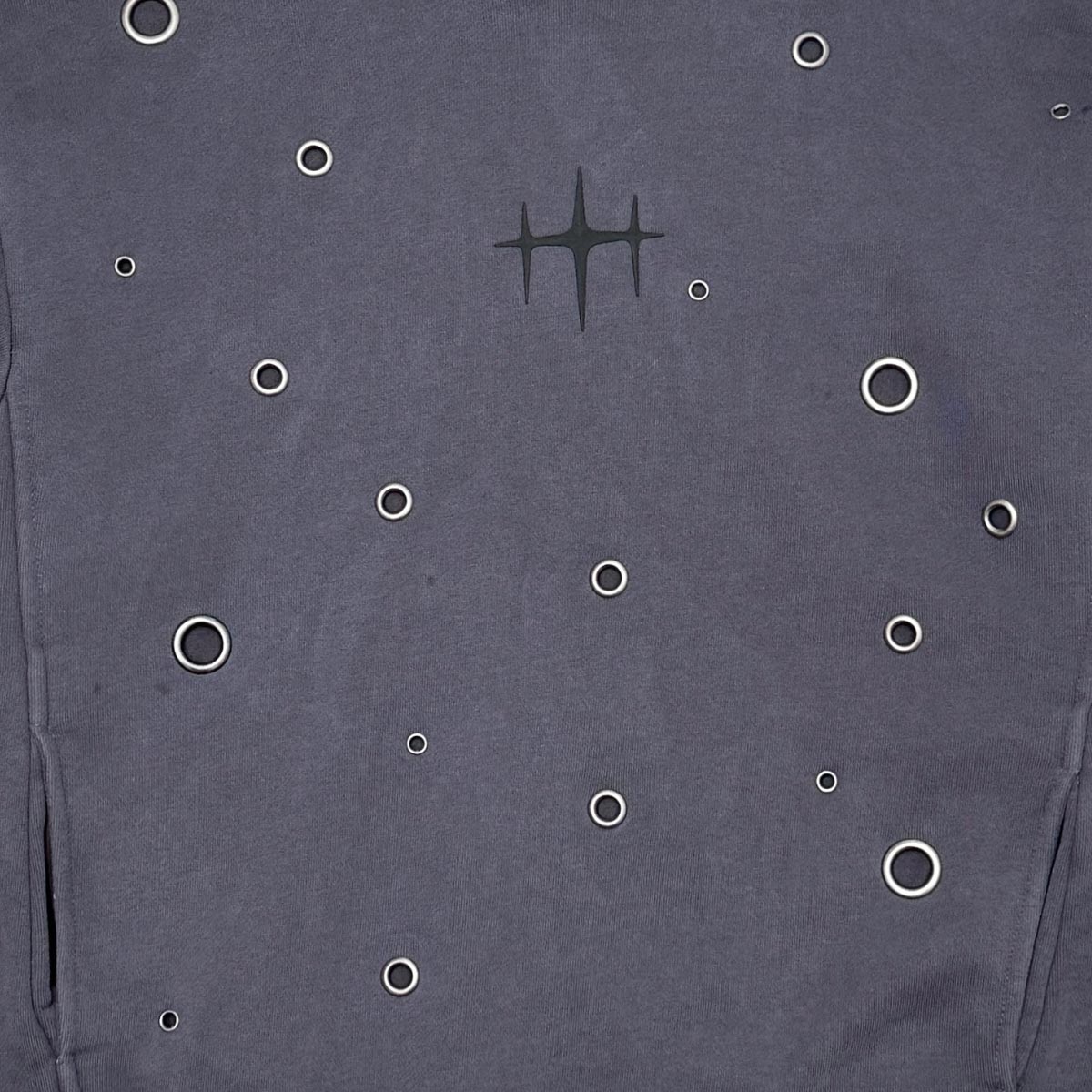 Unknown Garment-dyed, heavyweight cotton fleece cropped pullover hoodie by Unknown, view 11