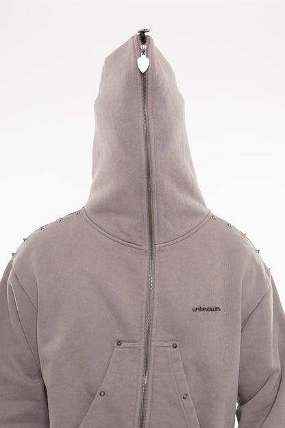 Unknown garment dyed full-zip hoodie By Unknown-16
