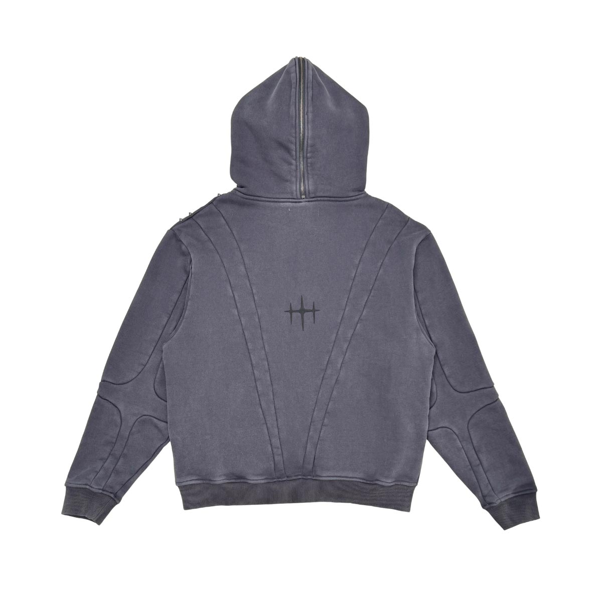 Unknown garment dyed full-zip hoodie By Unknown-18