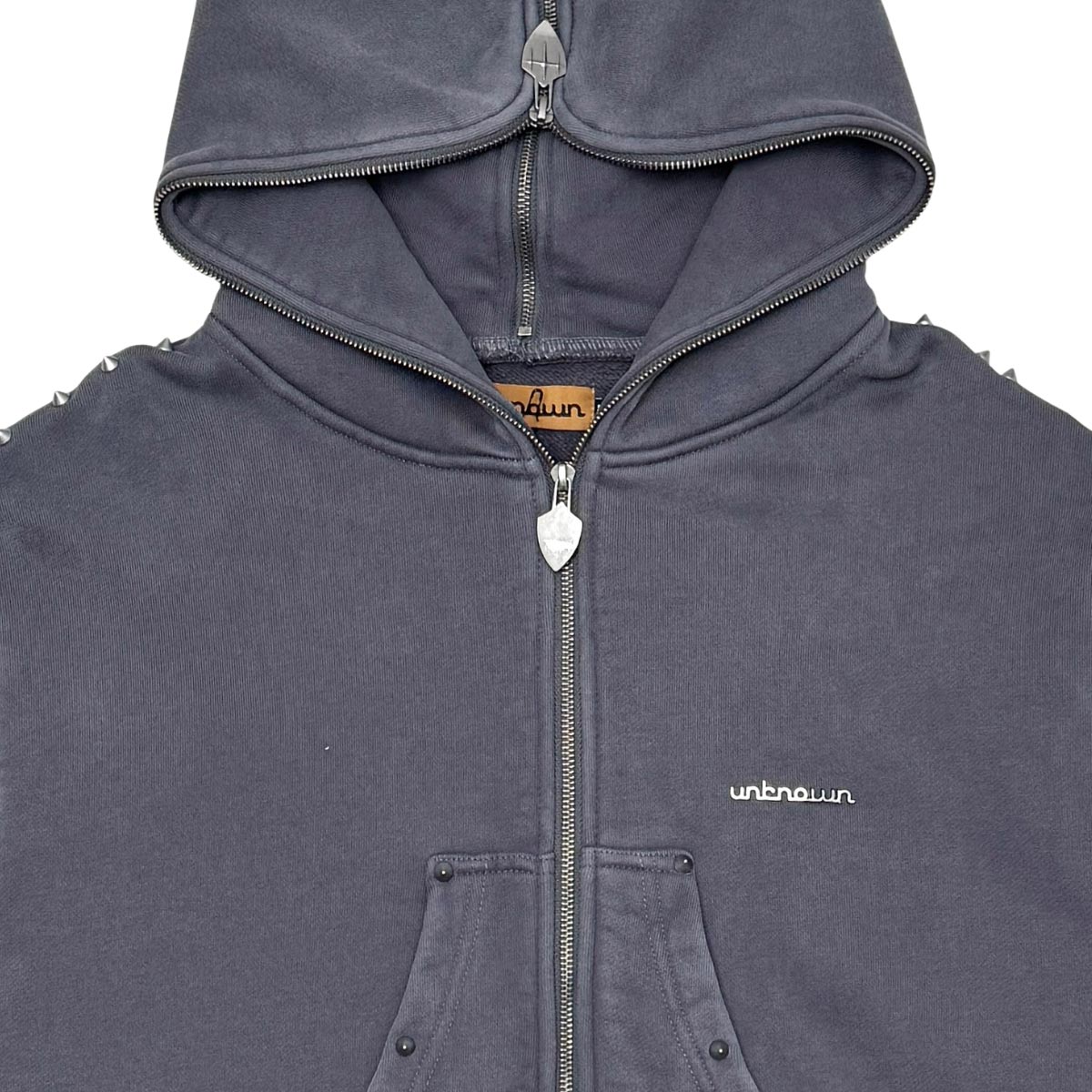 Unknown garment dyed full-zip hoodie by Unknown, view 19
