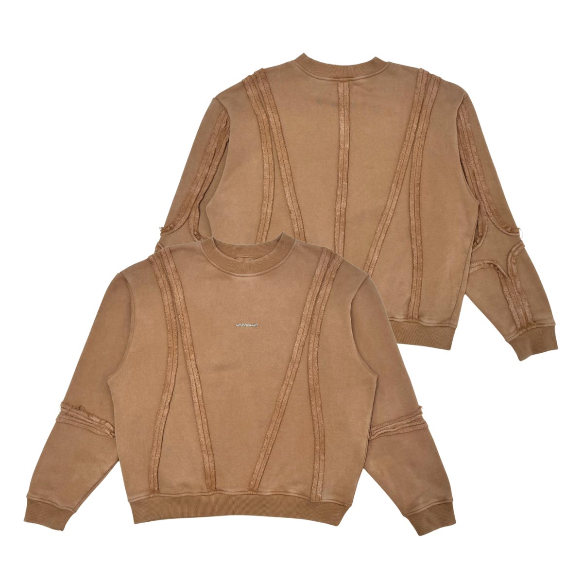 Unknown Garment-dyed, heavyweight cotton fleece sweatshirt by Unknown, view 7