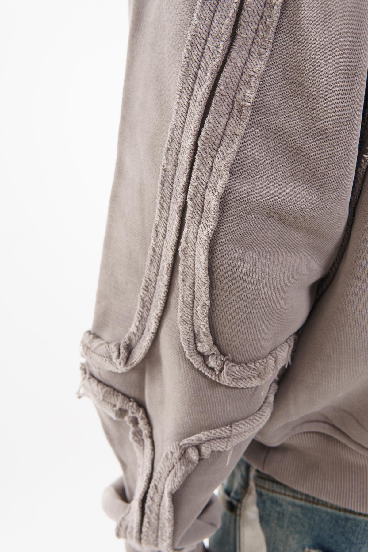 Unknown garment dyed cotton fleece pullover hoodie By Unknown-9