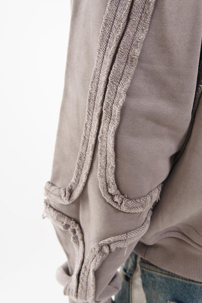 Unknown garment dyed cotton fleece pullover hoodie By Unknown-9