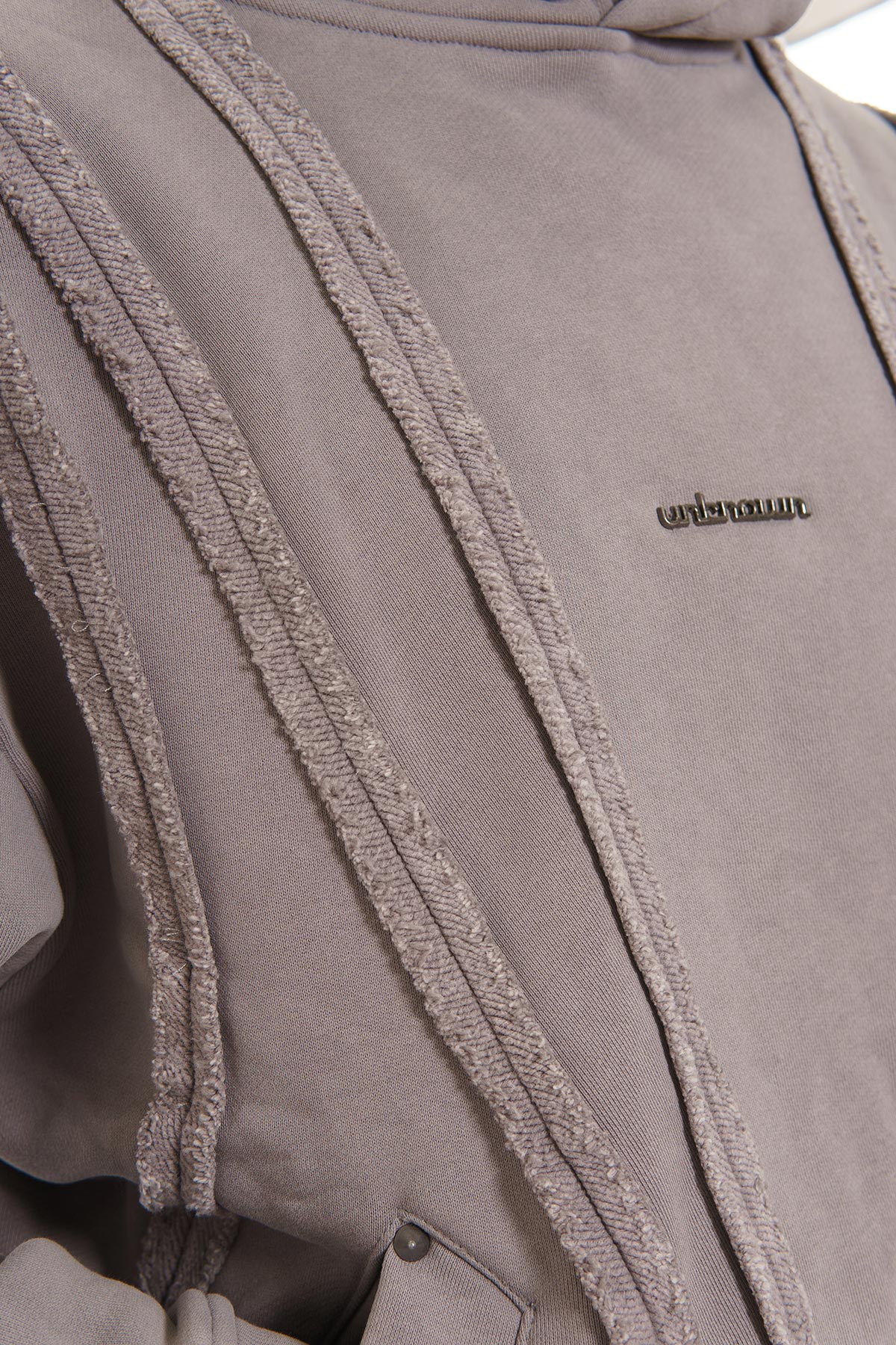 Unknown garment dyed cotton fleece pullover hoodie By Unknown-11