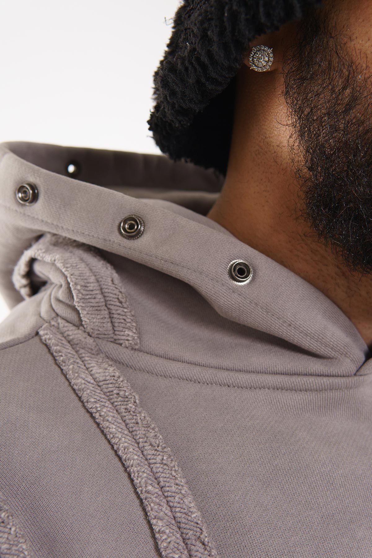 Unknown garment dyed cotton fleece pullover hoodie by Unknown, view 13