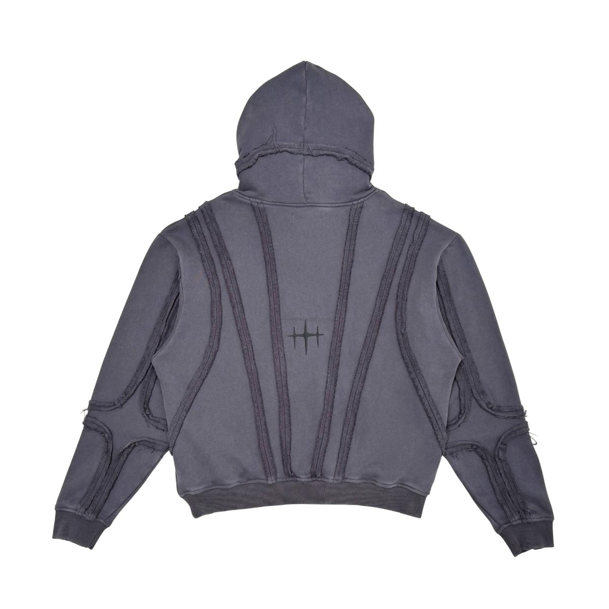 Unknown garment dyed cotton fleece pullover hoodie By Unknown-20