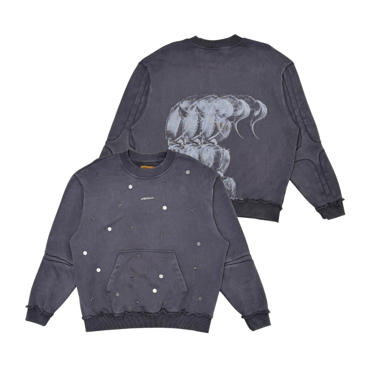 Unknown cotton fleece crewneck By Unknown-36