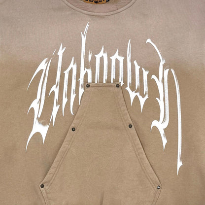 Unknown washed effect crewneck
