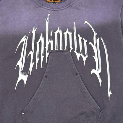 Unknown washed effect crewneck