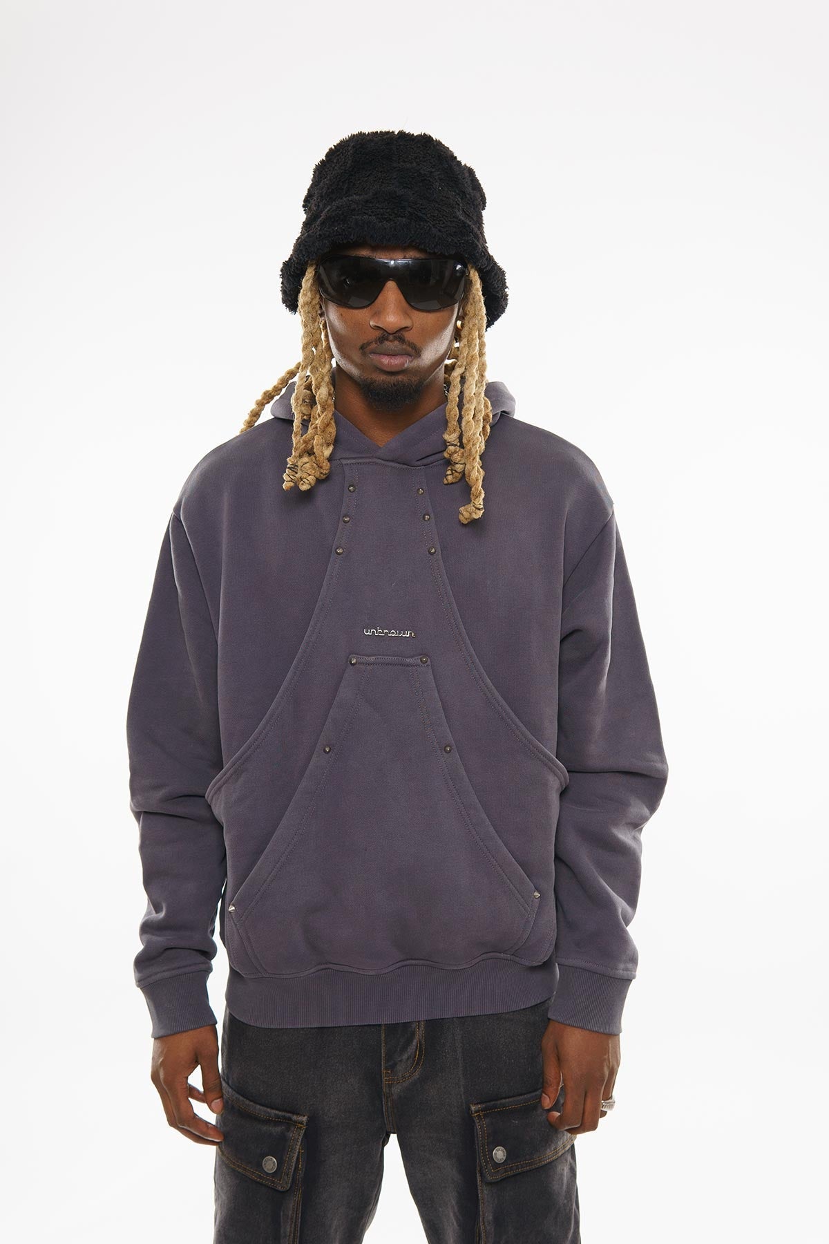Unknown cotton fleece pullover hoodie By Unknown-29
