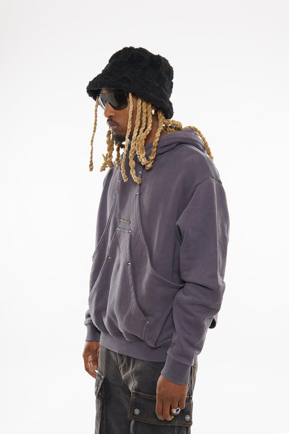 Unknown cotton fleece pullover hoodie By Unknown-30