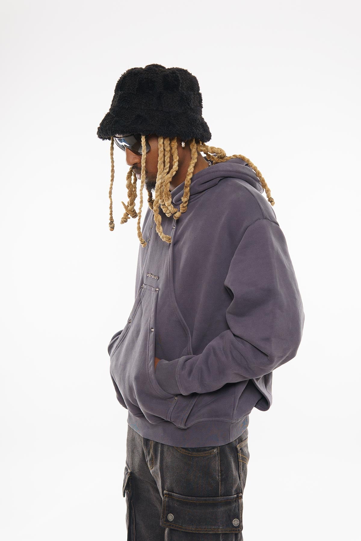 Unknown cotton fleece pullover hoodie By Unknown-31