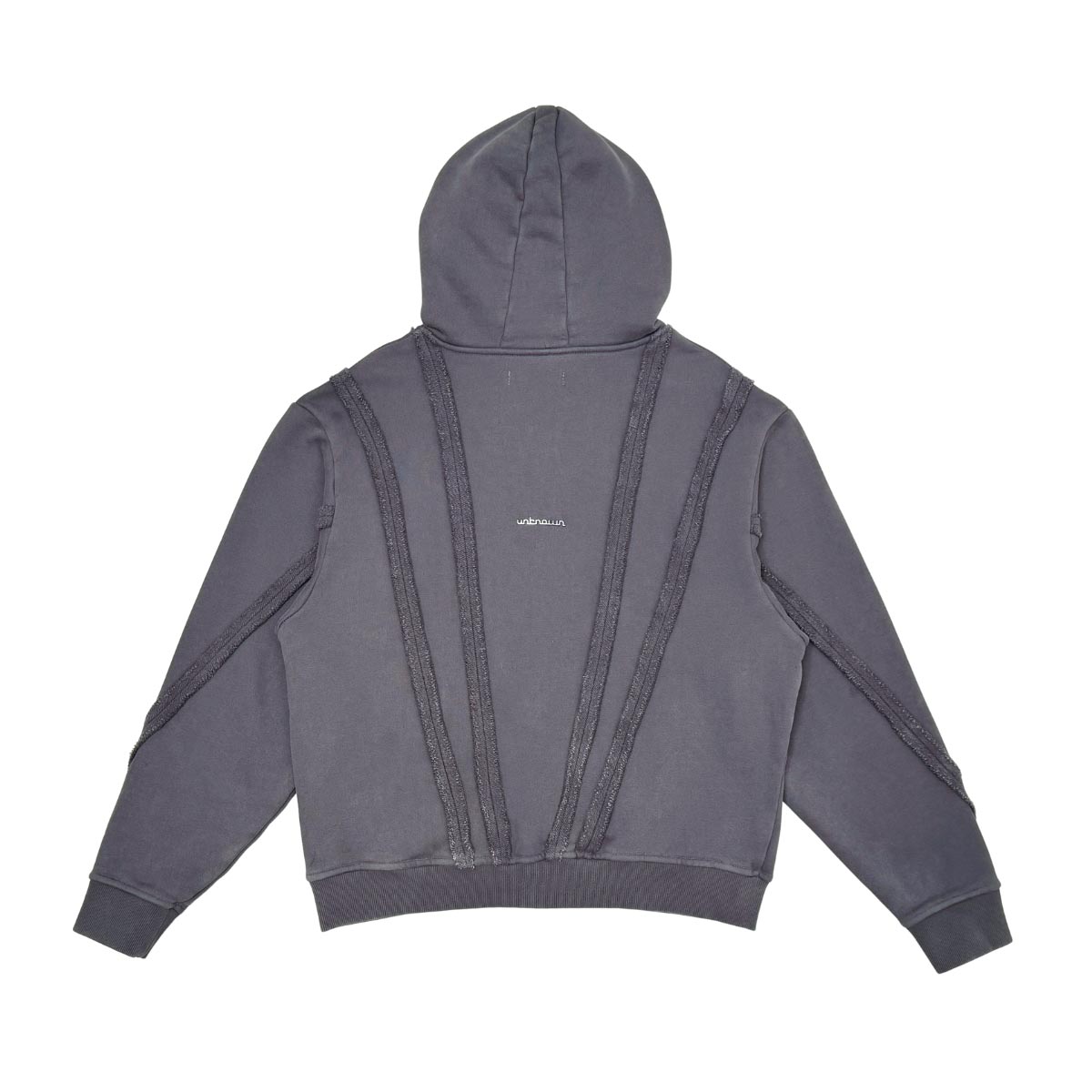 Unknown washed effect full-zip hoodie By Unknown-3
