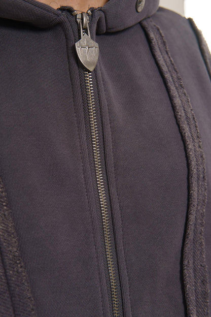 Unknown washed effect full-zip hoodie By Unknown-4