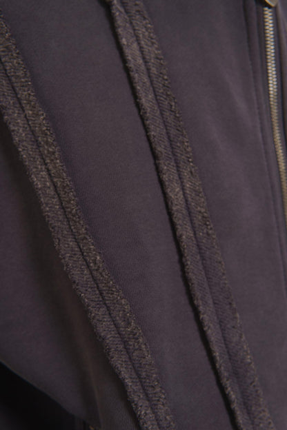 Unknown washed effect full-zip hoodie By Unknown-11