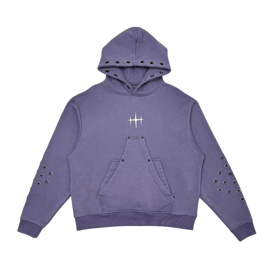 Unknown washed effect pullover hoodie By Unknown-1