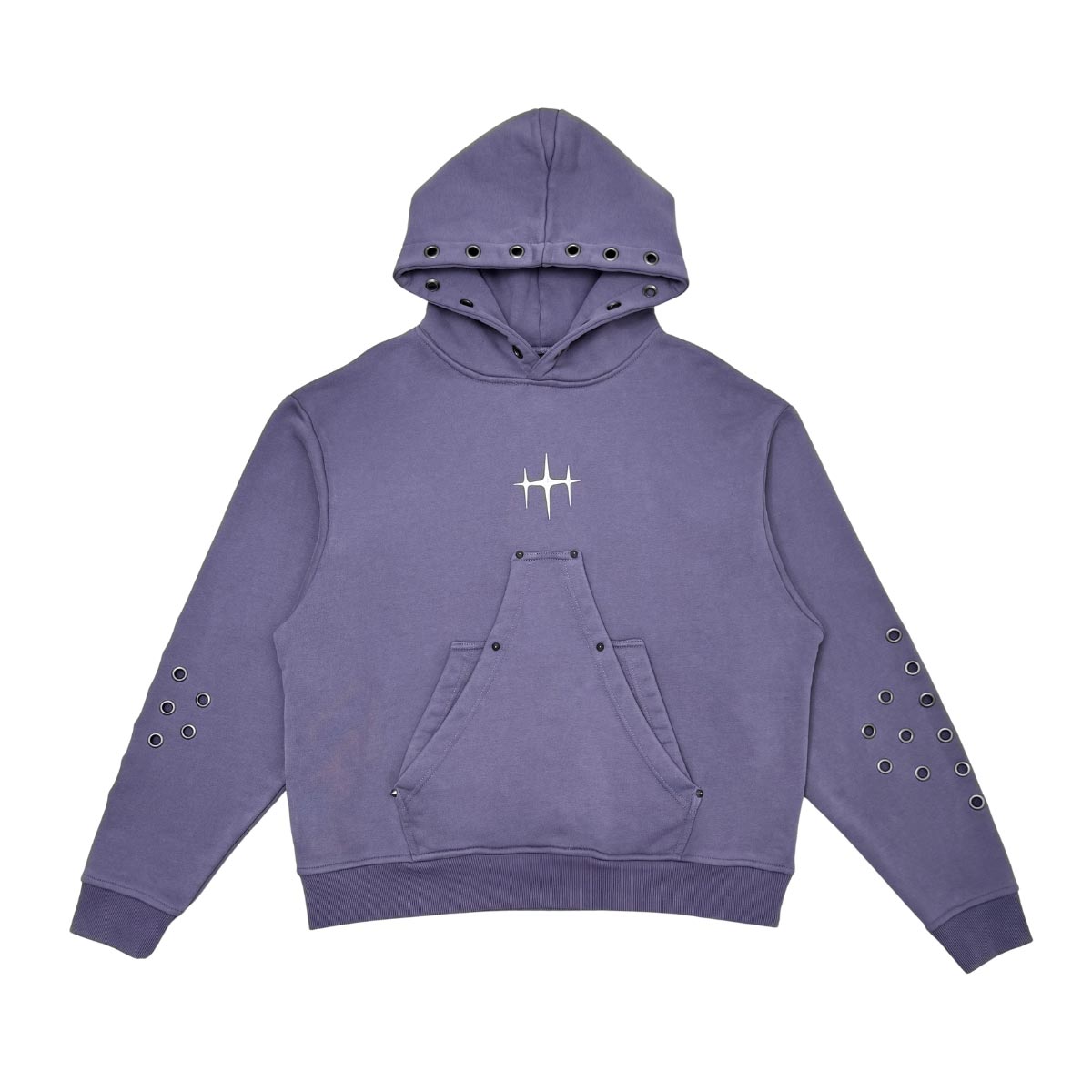Unknown washed effect pullover hoodie By Unknown-3