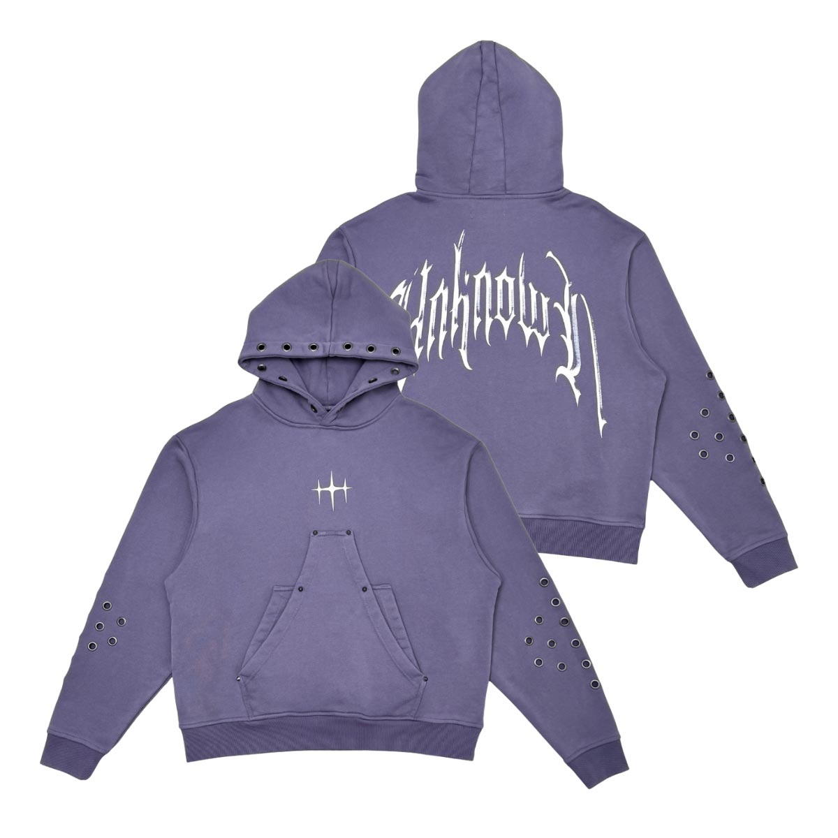 Unknown washed effect pullover hoodie By Unknown-7