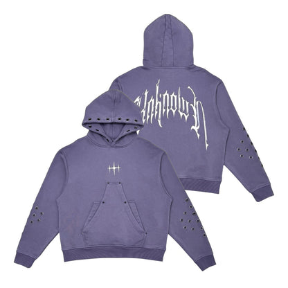 Unknown washed effect pullover hoodie By Unknown-7