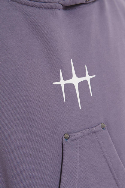 Unknown washed effect pullover hoodie By Unknown-9