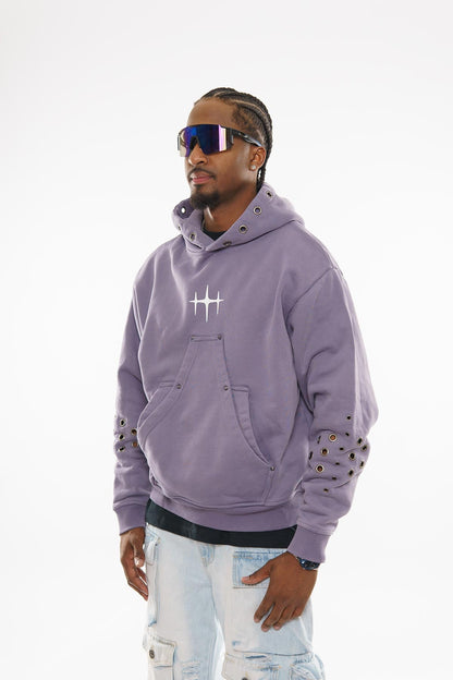 Unknown washed effect pullover hoodie By Unknown-14
