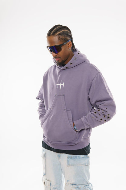 Unknown washed effect pullover hoodie By Unknown-15