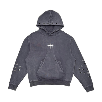 Unknown washed effect pullover hoodie By Unknown-18