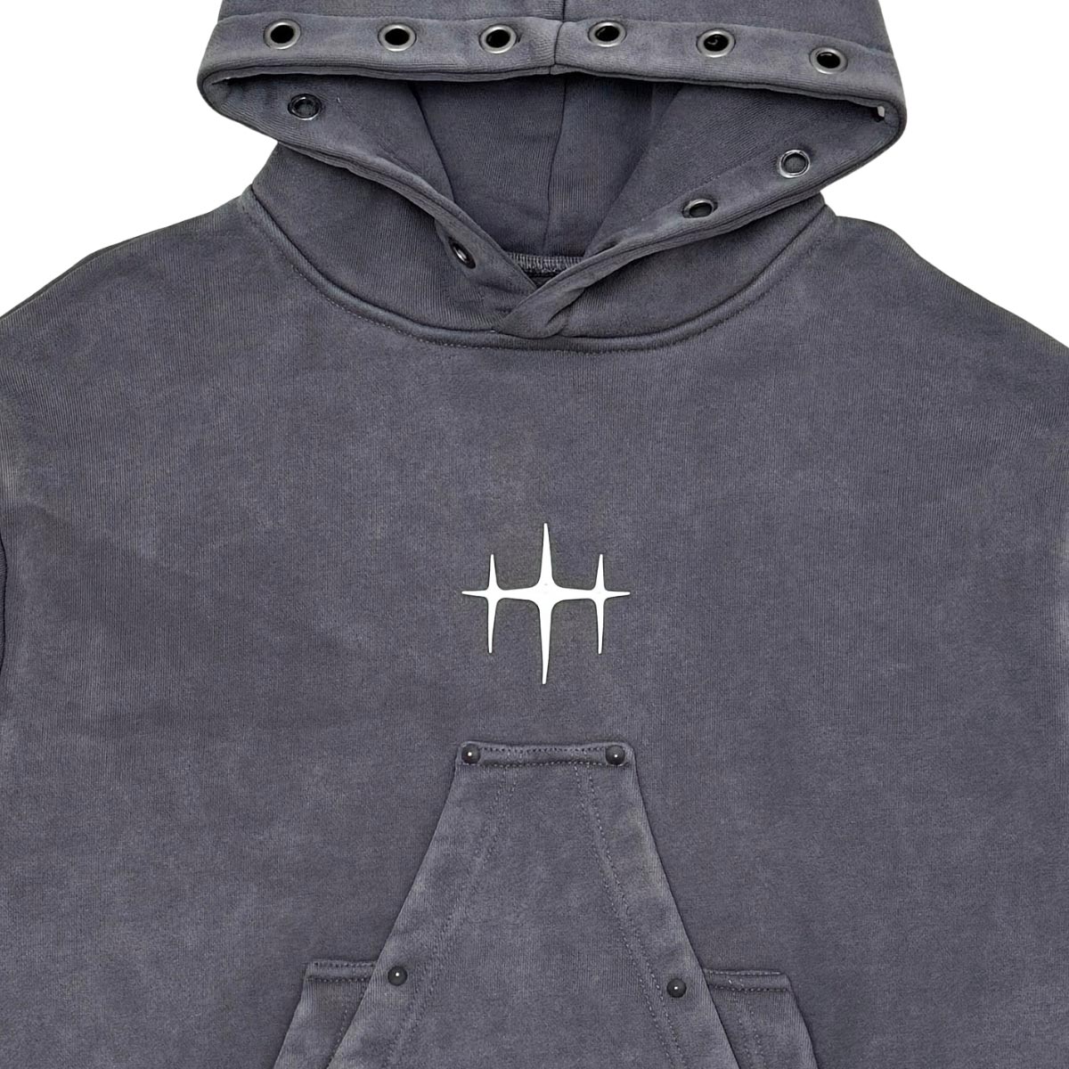 Unknown washed effect pullover hoodie By Unknown-20