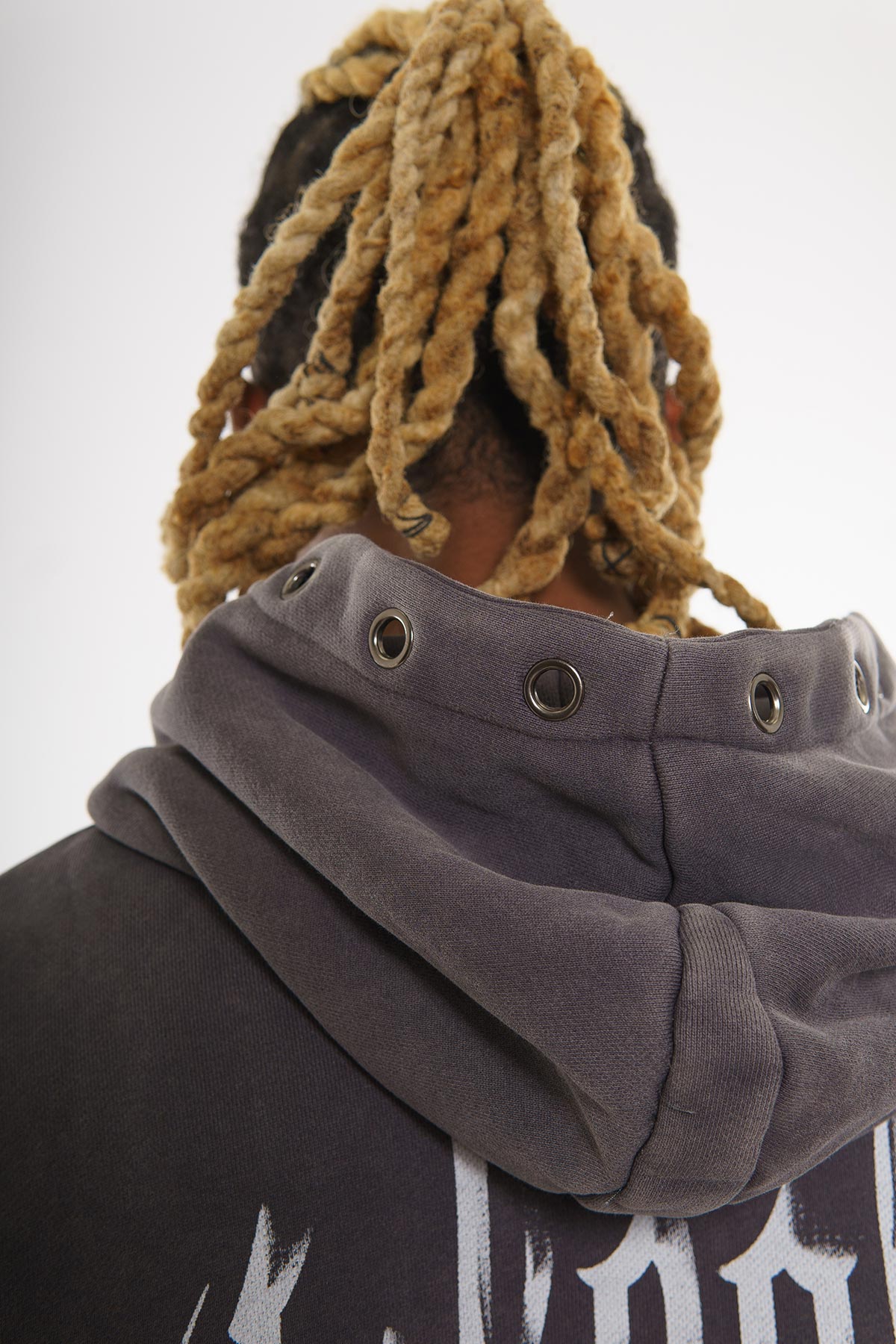 Unknown washed effect pullover hoodie By Unknown-30