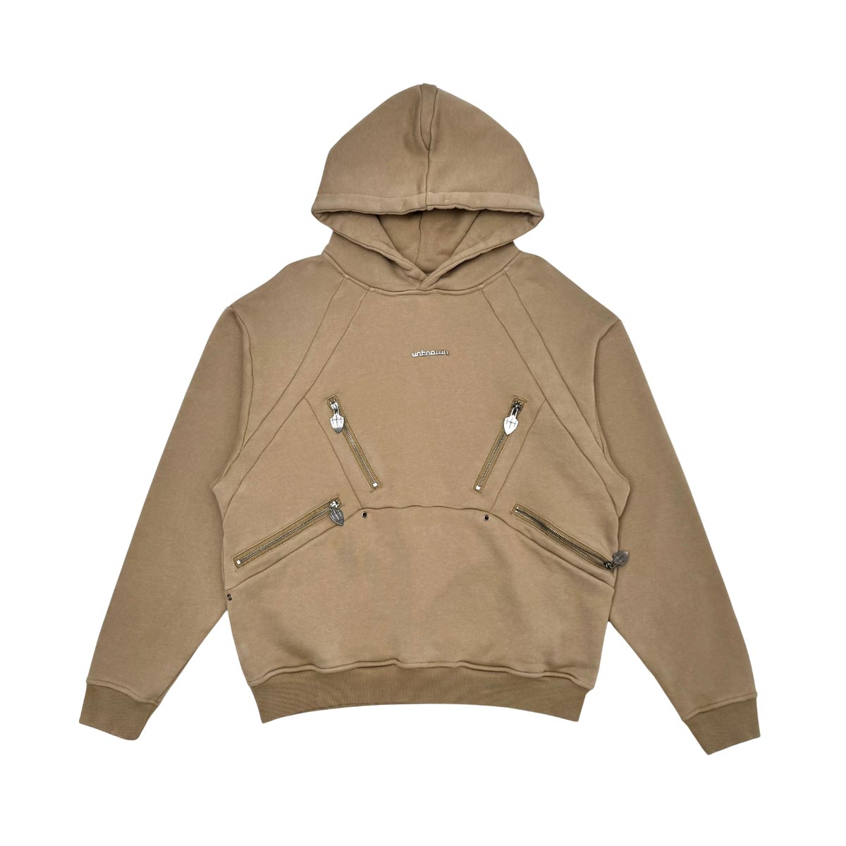 Unknown washed effect heavyweight cotton fleece hoodie By Unknown-1