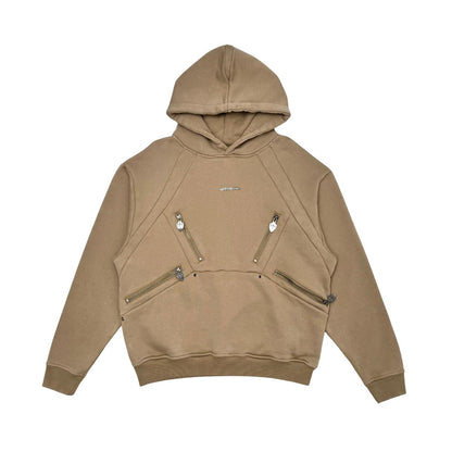 Unknown washed effect heavyweight cotton fleece hoodie By Unknown-1