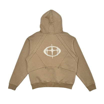 Unknown washed effect heavyweight cotton fleece hoodie By Unknown-4