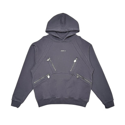 Unknown washed effect heavyweight cotton fleece hoodie By Unknown-2