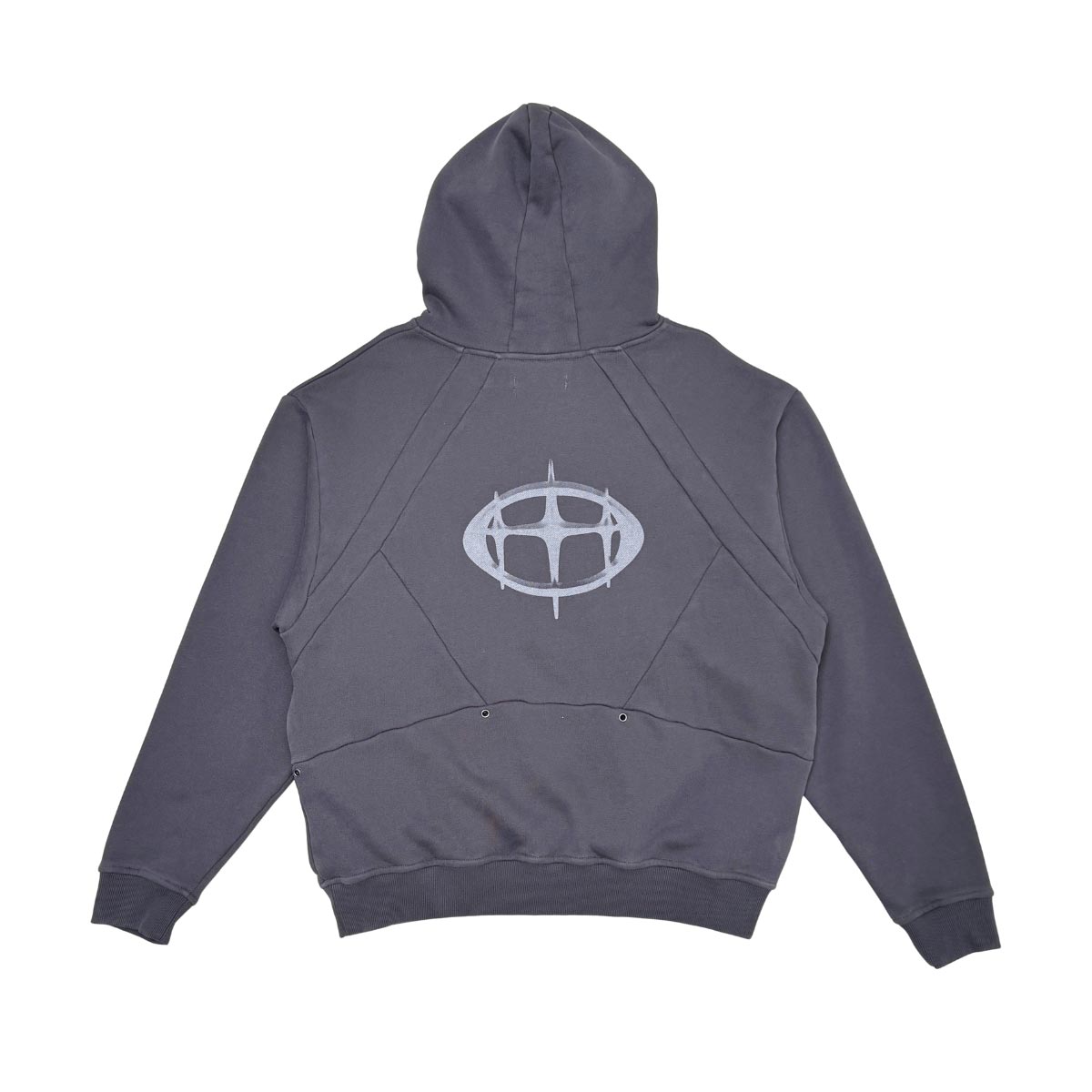 Unknown washed effect heavyweight cotton fleece hoodie By Unknown-9