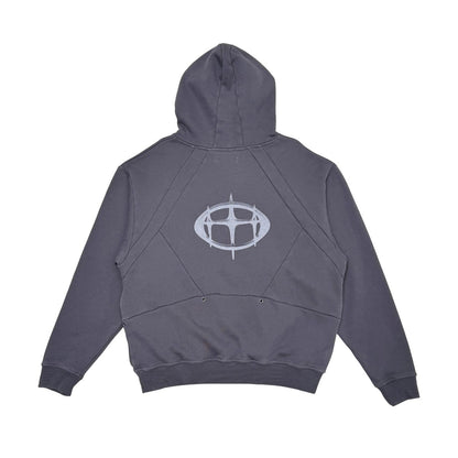 Unknown washed effect heavyweight cotton fleece hoodie By Unknown-9