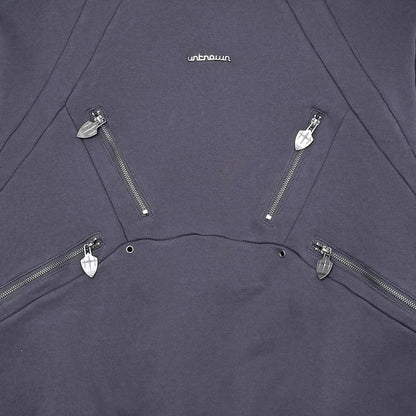Unknown washed effect heavyweight cotton fleece hoodie By Unknown-10